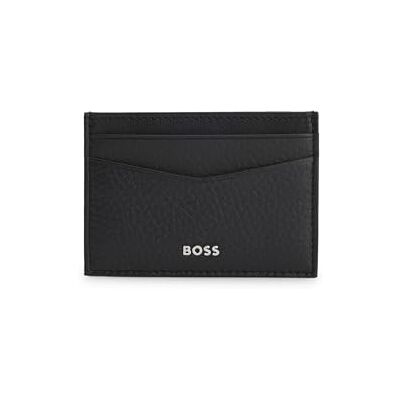 Boss Män New Crosstown M kornigt läder korthållare med sedelklämma och logotyp, Svart001, Taille unique Boss Män New Crosstown M kornigt läder korthållare med sedelklämma och logotyp, Svart001, Taille unique