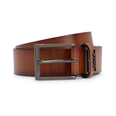 Boss Herr Cole-Ant Sz35 bälte av italienskt läder med metalllogotyp detalj, Medium Brown210, 100 Boss Herr Cole-Ant Sz35 bälte av italienskt läder med metalllogotyp detalj, Medium Brown210, 100