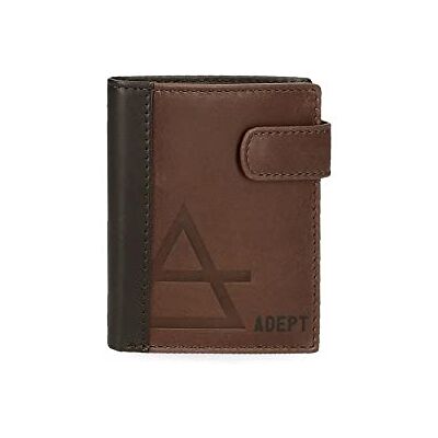 ADEPT Jim Vertikal plånbok med klickstängning Brun 8,5x10,5x1 cms Läder, Brun, Vertikal plånbok med klickstängning ADEPT Jim Vertikal plånbok med klickstängning Brun 8,5x10,5x1 cms Läder, Brun, Vertikal plånbok med klickstängning