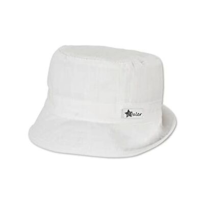 Sterntaler Unisex, barn, fiskarhatt, linnekaraktär, barnmössa, ecru, normal, ecru Sterntaler Unisex, barn, fiskarhatt, linnekaraktär, barnmössa, ecru, normal, ecru