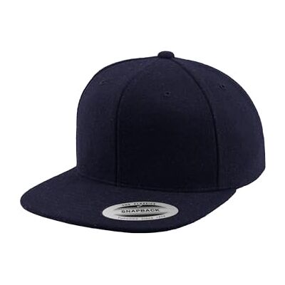 Flexfit Unisex Melton Wool Snapback mössa, Mörkgrå, En Storlek Flexfit Unisex Melton Wool Snapback mössa, Mörkgrå, En Storlek