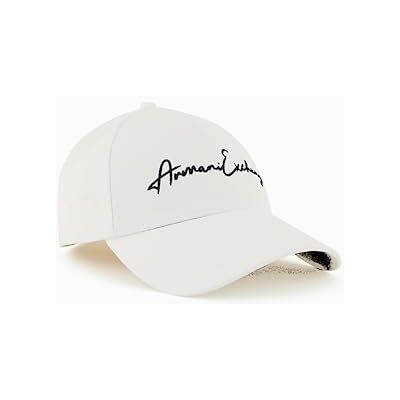 Giorgio Armani herrlogotyp manus basebollkeps, Optisk vit/Dp Nav, one size Giorgio Armani herrlogotyp manus basebollkeps, Optisk vit/Dp Nav, one size