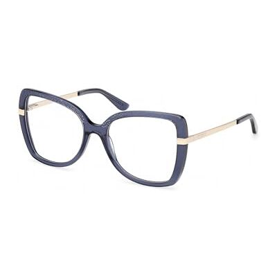 GUESS Unisex GU50245 Lunettes de Soleil, Shiny Blue, 54 GUESS Unisex GU50245 Lunettes de Soleil, Shiny Blue, 54