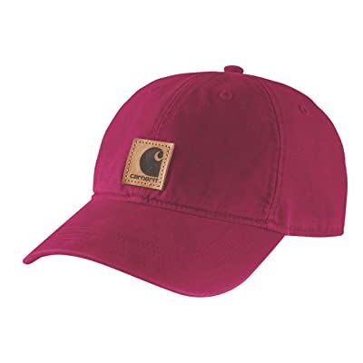 Carhartt Baseballkeps för män, Röda rödbetor, En Storlek Carhartt Baseballkeps för män, Röda rödbetor, En Storlek