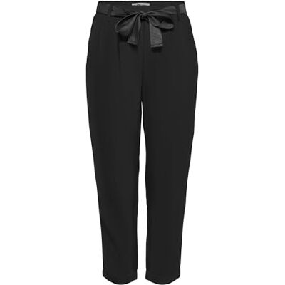 ONLY ONLRITA Loose Check LYREX-bälte byxa TLR, Svart/detalj: solid (W. Black Lurex Belt), (M) W x 32L ONLY ONLRITA Loose Check LYREX-bälte byxa TLR, Svart/detalj: solid (W. Black Lurex Belt), (M) W x 32L