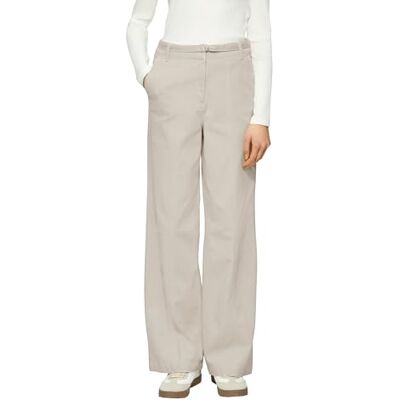 s.Oliver vida benbyxor av twill med bälte, sandsten, 46 s.Oliver vida benbyxor av twill med bälte, sandsten, 46