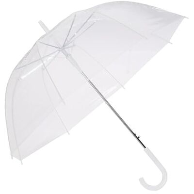 Amazon Basics runt kupolformat paraply, transparent, medium Amazon Basics runt kupolformat paraply, transparent, medium
