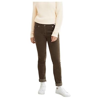 TOM TAILOR Damer alexa slim sammet byxor 1034190, 18123 Tarmac Khaki, 38W / 30L TOM TAILOR Damer alexa slim sammet byxor 1034190, 18123 Tarmac Khaki, 38W / 30L