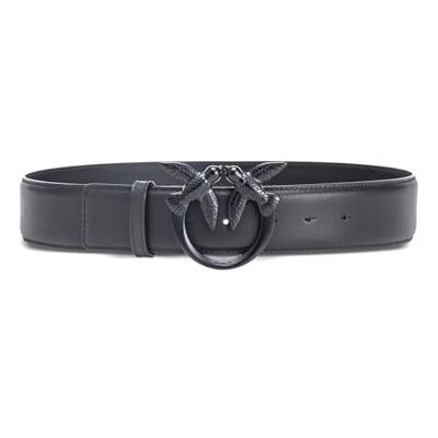 Pinko Love Berry H4 Belt Vit.Silk Bälte, Z99B_Svart Limousine Block Color, M, Z99b_svart limousine block färg, M Pinko Love Berry H4 Belt Vit.Silk Bälte, Z99B_Svart Limousine Block Color, M, Z99b_svart limousine block färg, M