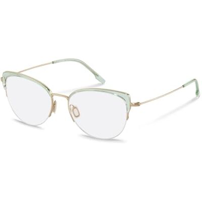 Rodenstock Female R7139-B-5218-140-000-E57 Prescription Glasögonramar, ljusgrön, guld, 52, Ljusgrön, guld, 52 Rodenstock Female R7139-B-5218-140-000-E57 Prescription Glasögonramar, ljusgrön, guld, 52, Ljusgrön, guld, 52