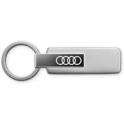 Audi collection Audi 3182501800 nyckelring rostfritt stål nyckelring nyckelring, med Audi ringar emblem, silver Audi collection Audi 3182501800 nyckelring rostfritt stål nyckelring nyckelring, med Audi ringar emblem, silver