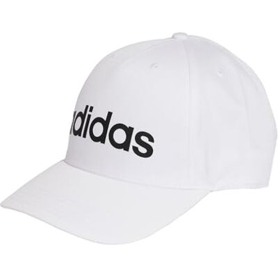 adidas unisex vuxen Linear Baseball Hat, white/black, M-L adidas unisex vuxen Linear Baseball Hat, white/black, M-L