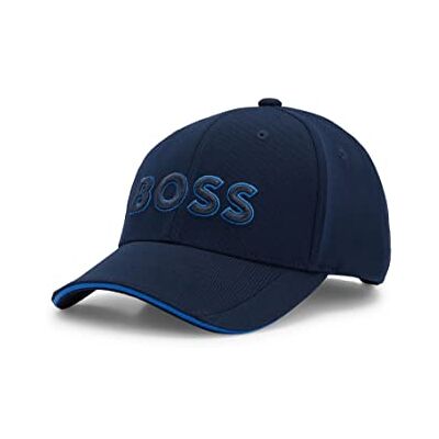 Boss Herr Cap-US-1 keps i pikénät med 3D-logotypbroderi, Mörkblå405, En Storlek Boss Herr Cap-US-1 keps i pikénät med 3D-logotypbroderi, Mörkblå405, En Storlek