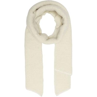 ONLY ONLMERLE LIFE Stickad scarf NOOS 15221486, Vit (Cloud Dancer), En Storlek ONLY ONLMERLE LIFE Stickad scarf NOOS 15221486, Vit (Cloud Dancer), En Storlek