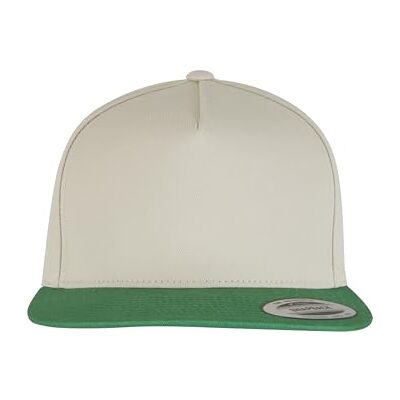 Flexfit unisex mössa, Beige/grön, one size Flexfit unisex mössa, Beige/grön, one size