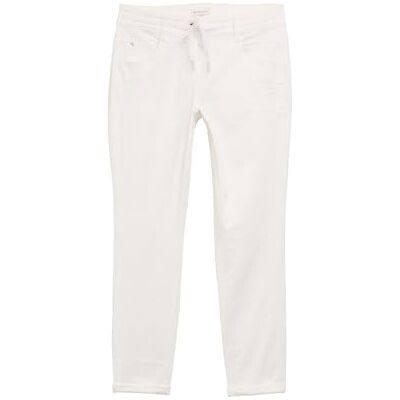 TOM TAILOR Avsmalnande byxor för kvinnor, 10332 Off White, 36W / 28L TOM TAILOR Avsmalnande byxor för kvinnor, 10332 Off White, 36W / 28L