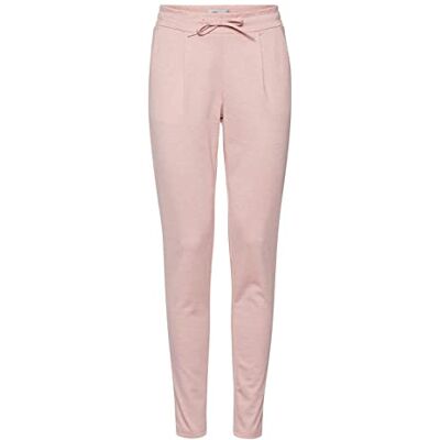 ICHI IHKATE PA2 sweatpants för kvinnor, sweatpants med stretch, smalt snitt med elastiskt midjeband, Rose Smoke Mlg (12524), L ICHI IHKATE PA2 sweatpants för kvinnor, sweatpants med stretch, smalt snitt med elastiskt midjeband, Rose Smoke Mlg (12524), L