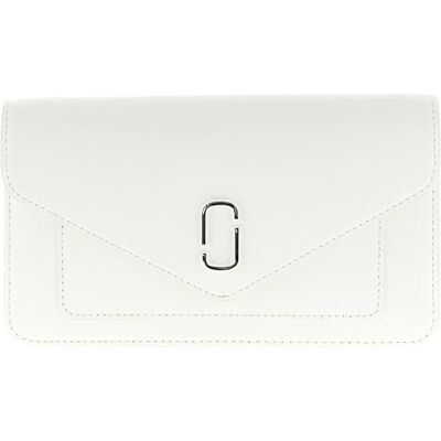 Marc Jacobs Longshot Chain plånbok för kvinnor, en storlek, Vit, Taglia Unica Marc Jacobs Longshot Chain plånbok för kvinnor, en storlek, Vit, Taglia Unica
