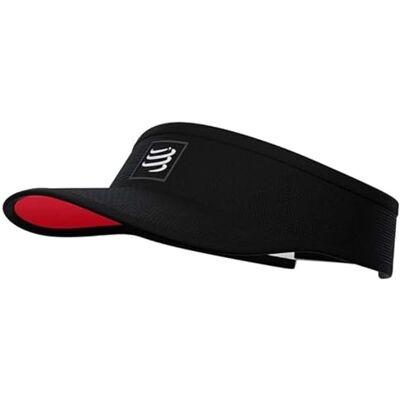 COMPRESSPORT Kompressionsvisir, Svart röd, one size COMPRESSPORT Kompressionsvisir, Svart röd, one size