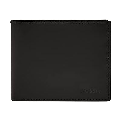 Fossil plånbok för män, Derrick RFID läder stor myntficka Bifold, ML3687001, 11,43 cm L x 1,9 cm B x 9,4 cm H Fossil plånbok för män, Derrick RFID läder stor myntficka Bifold, ML3687001, 11,43 cm L x 1,9 cm B x 9,4 cm H
