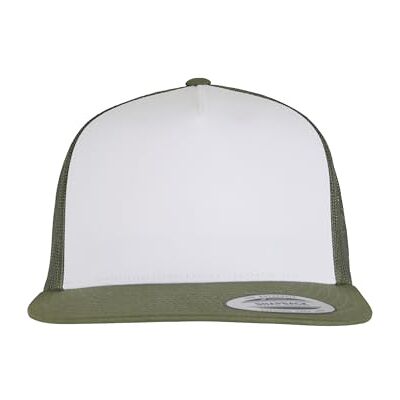 Flexfit Unisex Cap Classic Trucker, klassisk Trucker Cap för kvinnor och män, en storlek, Olive/vit/loden, one size Flexfit Unisex Cap Classic Trucker, klassisk Trucker Cap för kvinnor och män, en storlek, Olive/vit/loden, one size