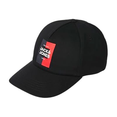 JACK&JONES JUNIOR Jacoscar Jnr keps för män, Schwarz, S/M JACK&JONES JUNIOR Jacoscar Jnr keps för män, Schwarz, S/M