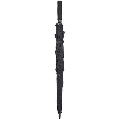 Lifeventure 152 cm automatisk öppning golfparaply extra stort med hållbar ripstop baldakin ventilerad vindtät vattentät pinne paraply, svart Lifeventure 152 cm automatisk öppning golfparaply extra stort med hållbar ripstop baldakin ventilerad vindtät vattentät pinne paraply, svart