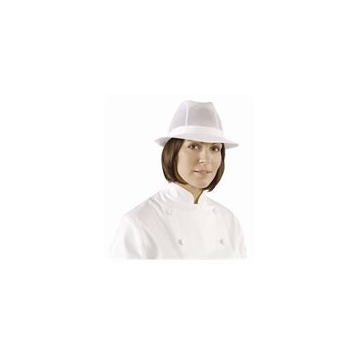 Fedora A214-S Trilby hatt, vit Fedora A214-S Trilby hatt, vit