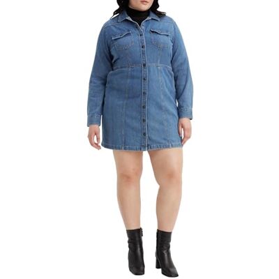 Levi's Dam Pl Flynn Western klänning avslappnad klänning, Ringklockor 2, XL Levi's Dam Pl Flynn Western klänning avslappnad klänning, Ringklockor 2, XL