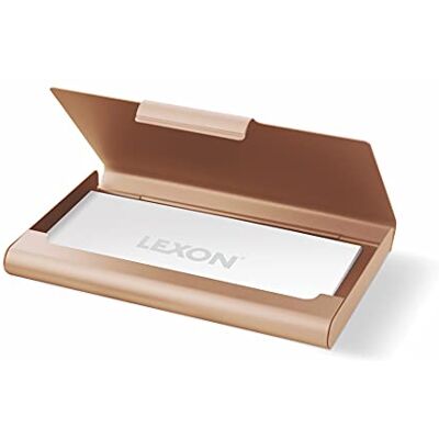 Lexon Kortlåda, blandad brun fickkorthållare, Guld, petit Lexon Kortlåda, blandad brun fickkorthållare, Guld, petit