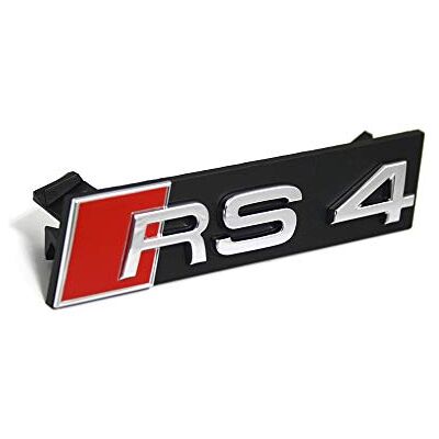 Audi 8E0853736E2ZZ bokstäver RS4 8E original emblem kylargrill clip skylt Audi 8E0853736E2ZZ bokstäver RS4 8E original emblem kylargrill clip skylt