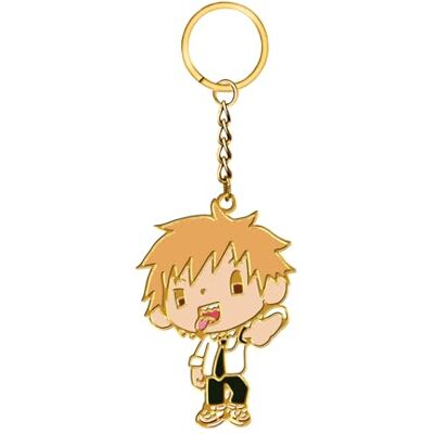 Crunchyroll – Chainsaw Man – Chibi Design 1 – metall emalj nyckelring, nyckelring – 6 cm – original och licenserad, gul Crunchyroll – Chainsaw Man – Chibi Design 1 – metall emalj nyckelring, nyckelring – 6 cm – original och licenserad, gul