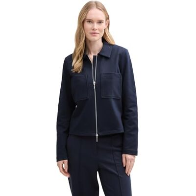 TOM TAILOR dam 1045272 kavaj, 10668-Sky Captain Blue, 26, 10668 – himmel kapten blå, XXL TOM TAILOR dam 1045272 kavaj, 10668-Sky Captain Blue, 26, 10668 – himmel kapten blå, XXL