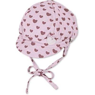 Sterntaler Unisex barn ballongmössa hjärtan barnmössa, lila, normal, lila Sterntaler Unisex barn ballongmössa hjärtan barnmössa, lila, normal, lila