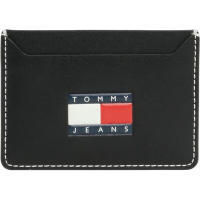 Tommy Hilfiger Tommy Jeans herr TJM Heritage läder CC-hållare plånböcker, svart, en storlek, Svart, One Size Tommy Hilfiger Tommy Jeans herr TJM Heritage läder CC-hållare plånböcker, svart, en storlek, Svart, One Size
