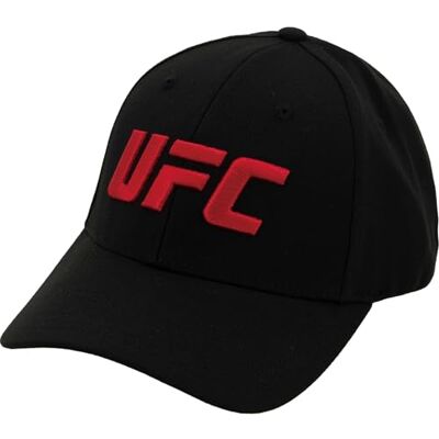 Concept One UFC Baseball Hat, 6 Panel Flex Fit Active Sport Cap with Curved Brim Cappellino, Svart, Unisex Vuxen, Svart, one size Concept One UFC Baseball Hat, 6 Panel Flex Fit Active Sport Cap with Curved Brim Cappellino, Svart, Unisex Vuxen, Svart, one size