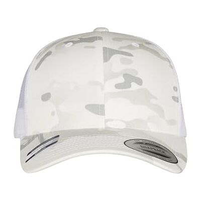 Flexfit Unisex Trucker Multicam Baseball Cap, alpina multicam, one size Flexfit Unisex Trucker Multicam Baseball Cap, alpina multicam, one size