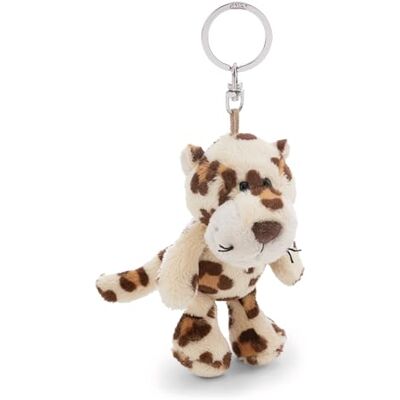 NICI Nyckelring, Leopard, 10 cm, beige, trogen plyschkompis för ryggsäck eller väska, nyckelhållare för både små och stora 62396 NICI Nyckelring, Leopard, 10 cm, beige, trogen plyschkompis för ryggsäck eller väska, nyckelhållare för både små och stora 62396