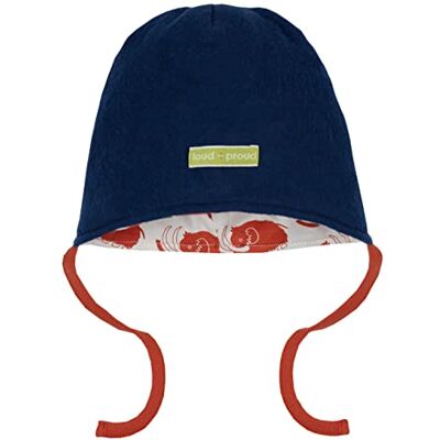loud + proud Unisex barnfleece, GOTS certifierad mössa, ultramarin, 50/56 loud + proud Unisex barnfleece, GOTS certifierad mössa, ultramarin, 50/56