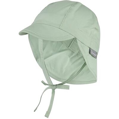 Sterntaler Unisex toppmössa med nackskydd med öronlappar och knytband, solhatt, isgrön, 41 Sterntaler Unisex toppmössa med nackskydd med öronlappar och knytband, solhatt, isgrön, 41