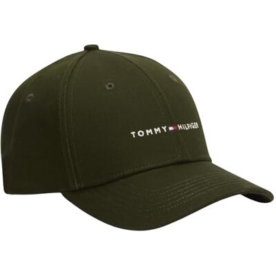 Tommy Hilfiger Herr TH Foundation HCT 6 Panel Cap AM0AM14045 Keps, Grön, En Storlek, Grön (arktisk gran), one size Tommy Hilfiger Herr TH Foundation HCT 6 Panel Cap AM0AM14045 Keps, Grön, En Storlek, Grön (arktisk gran), one size