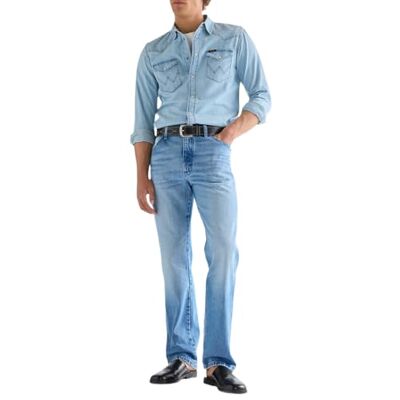 Wrangler Western Stitch Belt för män, svart, 115 Wrangler Western Stitch Belt för män, svart, 115