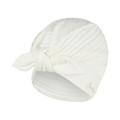Sterntaler Baby Knotenmütze Struktur Beanie Mössa, Vit, 6 Sterntaler Baby Knotenmütze Struktur Beanie Mössa, Vit, 6