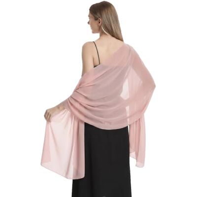 Hotshawl Chiffongsjal scarve wraps och sjalar mjuk pashmina för aftonklänningar vid formella tillfällen (champagne) Hotshawl Chiffongsjal scarve wraps och sjalar mjuk pashmina för aftonklänningar vid formella tillfällen (champagne)