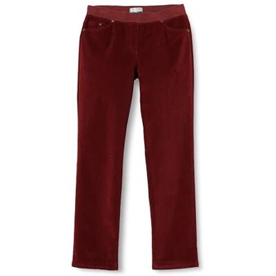 Brax Pamina Soft Corduroy-byxor för kvinnor, Tranbär, 38W x 32L Brax Pamina Soft Corduroy-byxor för kvinnor, Tranbär, 38W x 32L