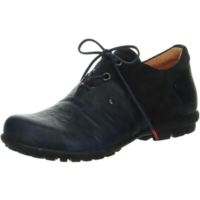 Think! Kong kromfria garvade, hållbara, utbytbara fotbäddar herrhalvskor med snörning, 8060 Navy Kombi, 41.5 EU Think! Kong kromfria garvade, hållbara, utbytbara fotbäddar herrhalvskor med snörning, 8060 Navy Kombi, 41.5 EU