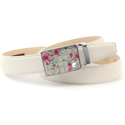Crown kvinnors läderbälte automatisk 1PGT95 bälte, beige, 70, Beige, 70 Crown kvinnors läderbälte automatisk 1PGT95 bälte, beige, 70, Beige, 70