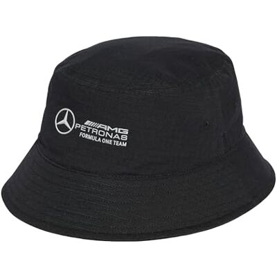 adidas Unisex Vuxen MERCEDES AMG PETRONAS FORMULA ONE TEAM MECHANICS BUCKET HAT, black/REFLECTIVE SILVER, XS adidas Unisex Vuxen MERCEDES AMG PETRONAS FORMULA ONE TEAM MECHANICS BUCKET HAT, black/REFLECTIVE SILVER, XS