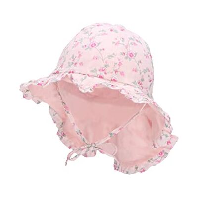 Sterntaler Unisex barn solhatt blomma barnhatt, rosa, normal, ROSA Sterntaler Unisex barn solhatt blomma barnhatt, rosa, normal, ROSA