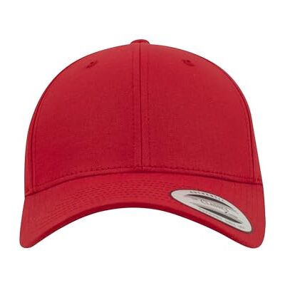 Flexfit Curved Classic Snapback unisex mössa svart basics, streetwear, röd, one size Flexfit Curved Classic Snapback unisex mössa svart basics, streetwear, röd, one size